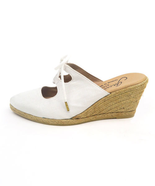 GAIMO（ガイモ）の「「gaimo/ガイモ」レースアップエスパドリーユミュール/TRAMA71（サンダル・レディース・ブラック/ダークベージュ/ホワイト・38/39/35/37/36）」の9枚目の写真