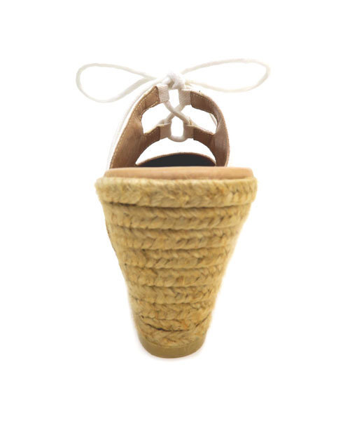 GAIMO（ガイモ）の「「gaimo/ガイモ」レースアップエスパドリーユミュール/TRAMA71（サンダル・レディース・ブラック/ダークベージュ/ホワイト・38/39/35/37/36）」の11枚目の写真