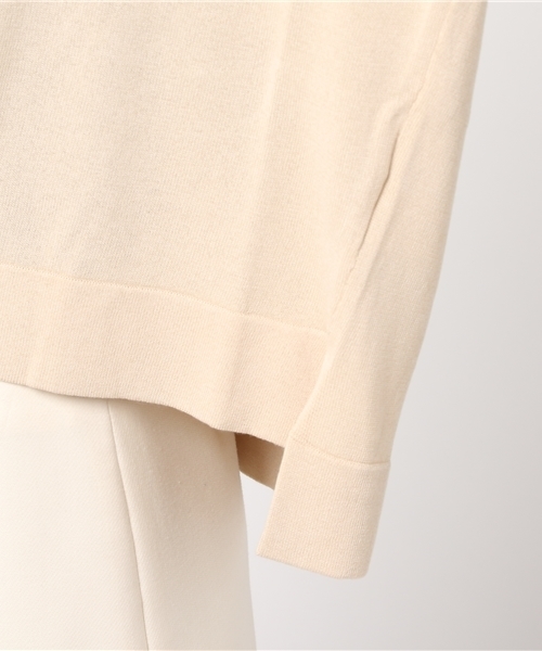 HELIOPOLE（エリオポール）の「横広Vネックプルオーバー（ニット/セーター・レディース・ベージュ/ネイビー/サックスブルー/ピンクベージュ・38）」の10枚目の写真