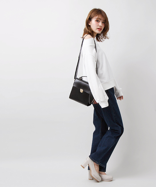 WEGO（ウィゴー）の「WEGO/2WAYオフショルダースウェット（スウェット・レディース・ブラック/ホワイト/レッド/杢グレー/ピンク/マスタード・FREE）」の7枚目の写真