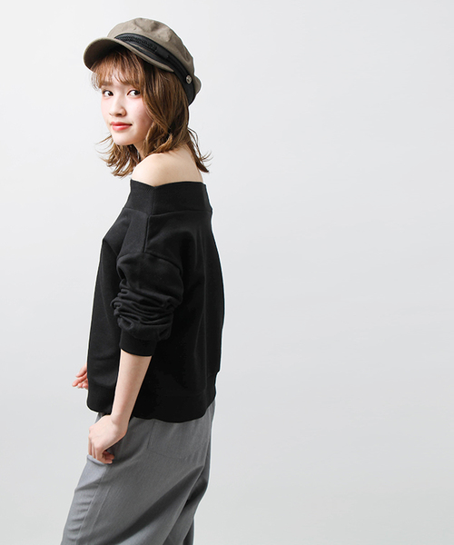 WEGO（ウィゴー）の「WEGO/2WAYオフショルダースウェット（スウェット・レディース・ブラック/ホワイト/レッド/杢グレー/ピンク/マスタード・FREE）」の11枚目の写真