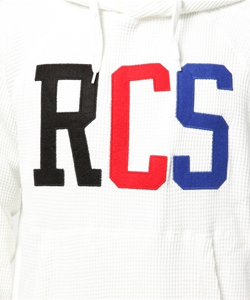 RODEO CROWNS WIDE BOWL（ロデオクラウンズワイドボウル）の「RCS ワッフル パーカー（パーカー・メンズ・ホワイト/トップグレー・LARGE/MEDIUM/X-LARGE）」の8枚目の写真