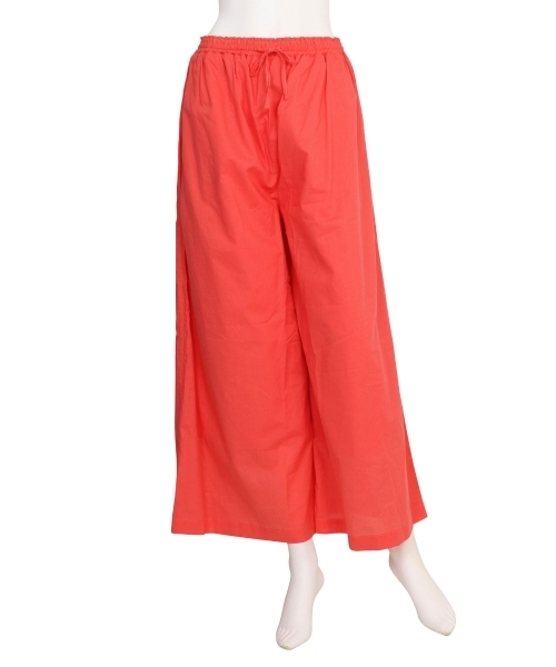 Ungrid（アングリッド）の「ボイルフレアパンツ（その他パンツ・レディース・オレンジ/オフホワイト/ブルー・FREE）」の4枚目の写真