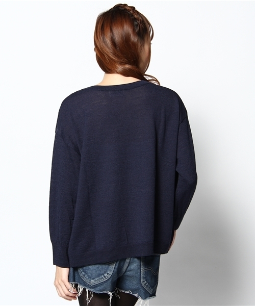 Lotta Love(ロッタラブ)の「◆◆11FW トラ柄JQ PO(ニット/セーター・レディース・ベージュ/ワインレッド/ネイビー・フリー)」の5枚目の写真