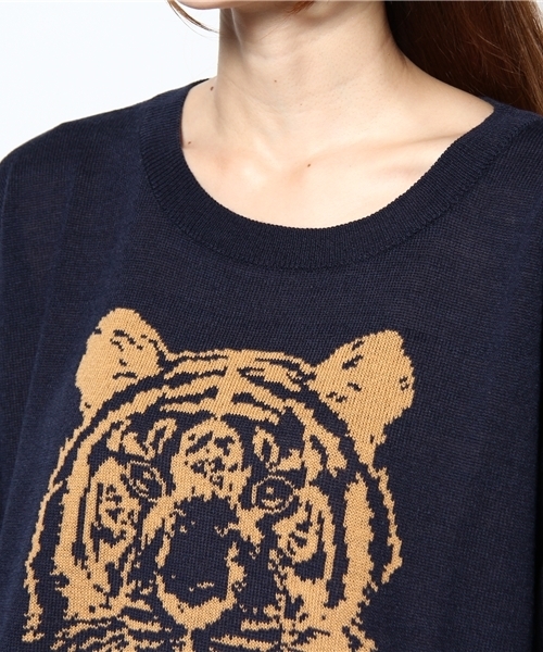 Lotta Love(ロッタラブ)の「◆◆11FW トラ柄JQ PO(ニット/セーター・レディース・ベージュ/ワインレッド/ネイビー・フリー)」の6枚目の写真