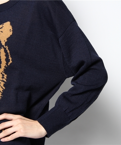 Lotta Love(ロッタラブ)の「◆◆11FW トラ柄JQ PO(ニット/セーター・レディース・ベージュ/ワインレッド/ネイビー・フリー)」の7枚目の写真