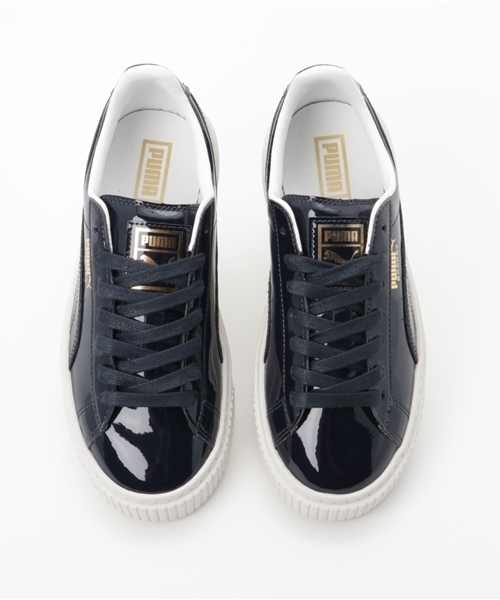 PUMA（プーマ）の「レディース プーマ バスケット 厚底 エナメル PUMA