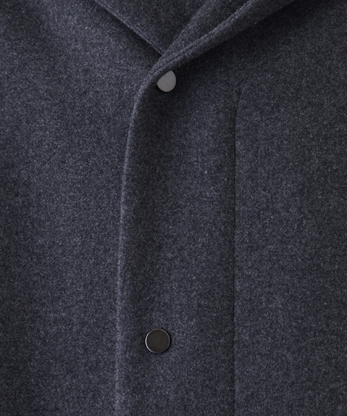 STUDIOUS（ステュディオス）の「ダブルクロスメルトンフードコート（ダッフルコート・メンズ・グレー/カーキ/ブラック・3/1/2）」の6枚目の写真