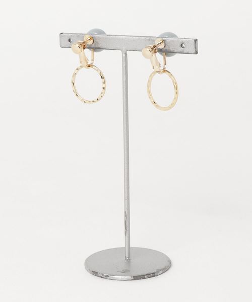 TONE SELECT GOODS（トーンセレクトグッズ）の「【kodemari】beads×circle　イヤリング（イヤリング・レディース・ピンク/ブルー系その他/その他/ダークグリーン/グリーン/ブルー・FREE）」の7枚目の写真