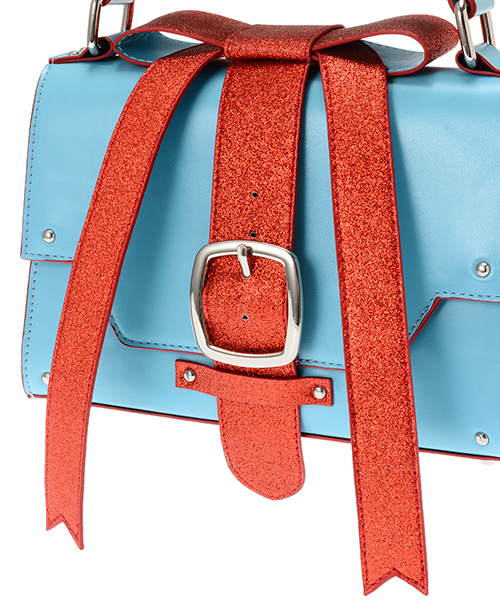 Candy Stripper（キャンディストリッパー）の「MY LITTE CANDY RIBBON HAND BAG（ショルダーバッグ・レディース・ブラック/ライトブルー/レッド・FREE）」の4枚目の写真