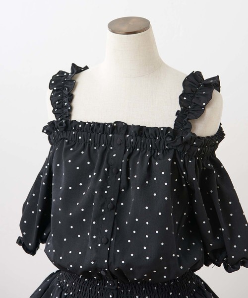 one after another NICE CLAUP（ワンアフターアナザーナイスクラップ）の「フリフリオフショルブラウス（シャツ/ブラウス・レディース・オフホワイト/イエロー/ドット/チェック・FREE）」の22枚目の写真