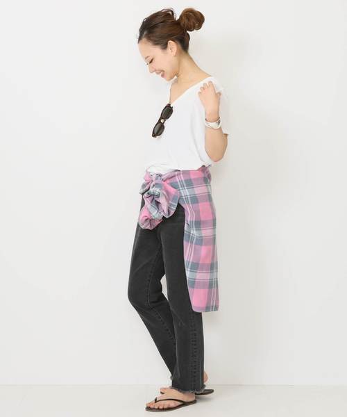 Deuxieme Classe（ドゥーズィエムクラス）の「Gament Day Tシャツ◆（Tシャツ/カットソー・レディース・ホワイト/カーキ/ネイビー/ピンク・36/38）」の19枚目の写真