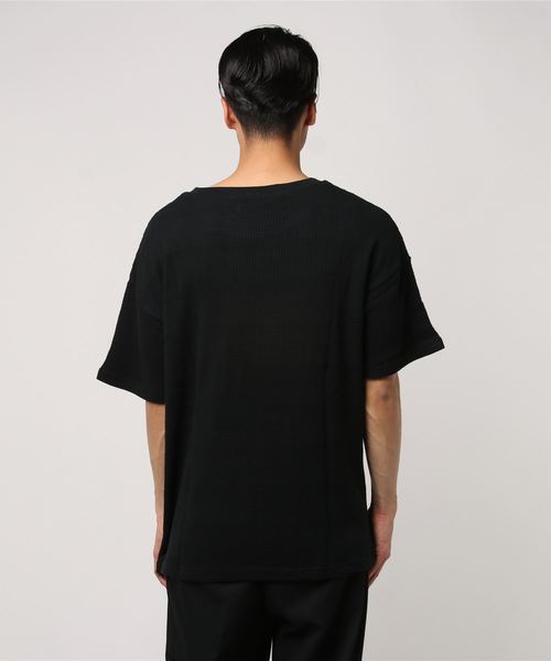 JACKROSE(ジャックローズ)の「ランダムワッフルTシャツ(Tシャツ/カットソー・メンズ・ブラック/ピンク/ホワイト・M/L)」の5枚目の写真