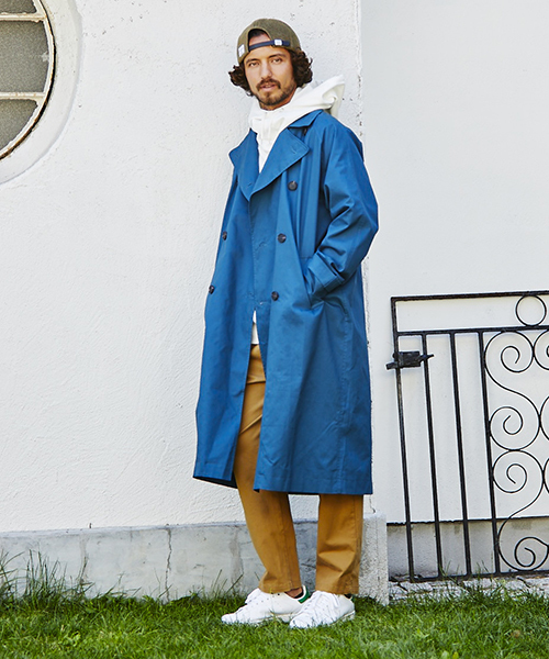 CAMBIO(カンビオ)の「mj5718 - Big Silhouette Trench Coat トレンチコート(トレンチコート・メンズ・ブラック/ベージュ/オリーブ/ブルー系その他・S/M/L)」の10枚目の写真