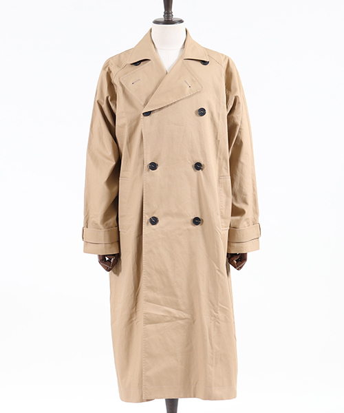CAMBIO(カンビオ)の「mj5718 - Big Silhouette Trench Coat トレンチコート(トレンチコート・メンズ・ブラック/ベージュ/オリーブ/ブルー系その他・S/M/L)」の17枚目の写真