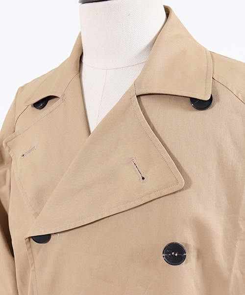 CAMBIO(カンビオ)の「mj5718 - Big Silhouette Trench Coat トレンチコート(トレンチコート・メンズ・ブラック/ベージュ/オリーブ/ブルー系その他・S/M/L)」の19枚目の写真