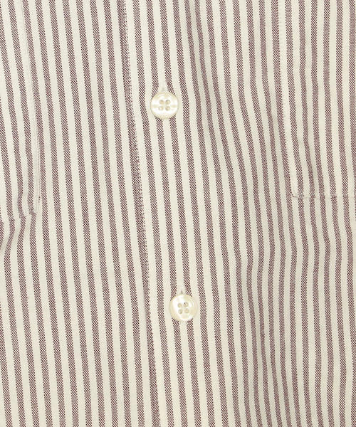 green label relaxing（グリーンレーベルリラクシング）の「SC オーガニック オックス バンドカラー シャツ ◆（シャツ/ブラウス・メンズ・ホワイト/ブラック/ワインレッド・S/M/L/XL）」の6枚目の写真