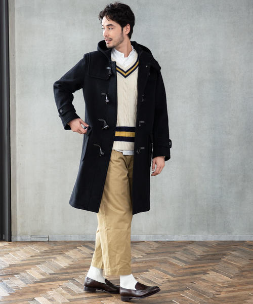 green label relaxing（グリーンレーベルリラクシング）の「SC オーガニック オックス バンドカラー シャツ ◆（シャツ/ブラウス・メンズ・ホワイト/ブラック/ワインレッド・S/M/L/XL）」の18枚目の写真