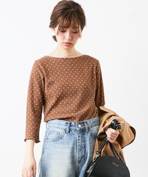 natural couture | ドットワッフルプルオーバー(Tシャツ/カットソー)