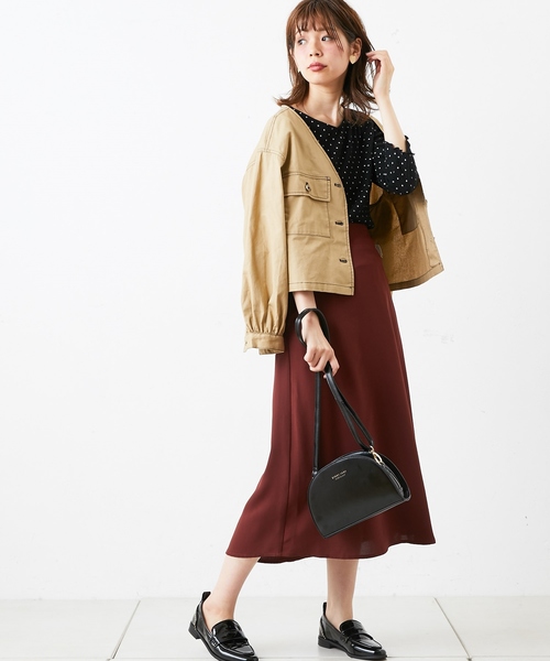 natural couture(ナチュラルクチュール)の「ドットワッフルプルオーバー(Tシャツ/カットソー・レディース・アイボリー/ピンク系その他/ブラック・FREE)」の12枚目の写真