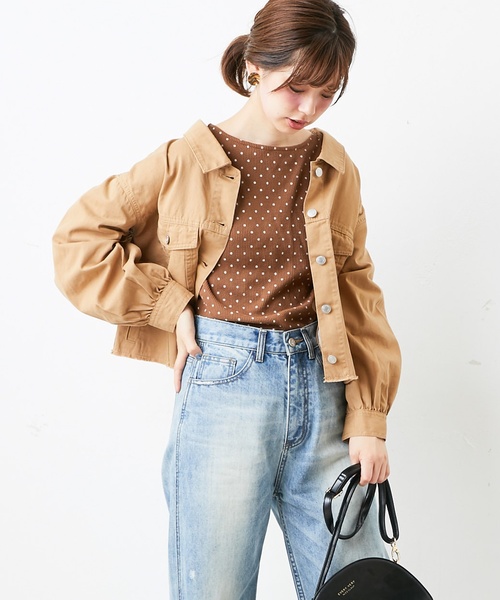 natural couture(ナチュラルクチュール)の「ドットワッフルプルオーバー(Tシャツ/カットソー・レディース・アイボリー/ピンク系その他/ブラック・FREE)」の17枚目の写真