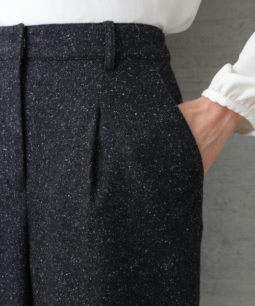 NATURAL BEAUTY BASIC（ナチュラルビューティーベーシック）の「【雑誌掲載】シルクネップワイドパンツ（その他パンツ・レディース・ブラック/グレー・SMALL/MEDIUM/X-SMALL）」の7枚目の写真