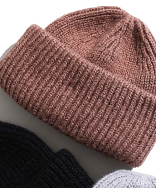 WEGO（ウィゴー）の「WEGO/モヘヤタッチニットキャップ（ニットキャップ/ビーニー・レディース・ブラック/グレー/ブラウン・FREE）」の3枚目の写真