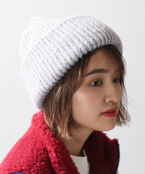 WEGO（ウィゴー）の「WEGO/モヘヤタッチニットキャップ（ニットキャップ/ビーニー・レディース・ブラック/グレー/ブラウン・FREE）」の5枚目の写真