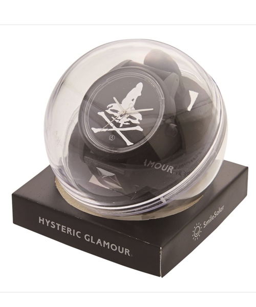 HYSTERIC GLAMOUR(ヒステリックグラマー)の「Q&Q×HYSTERIC/WOMAN ON SKULL SMILE SOLARウォッチ(アナログ腕時計・レディース・ブラック・FREE)」の2枚目の写真