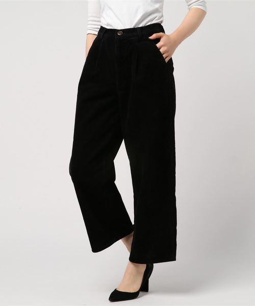 WEGO（ウィゴー）の「WEGO/コーデュロイストレートワイドパンツ（その他パンツ・レディース・ブラック/ブラウン/アイボリー/ライトピンク/ライトグレー・FREE）」の13枚目の写真