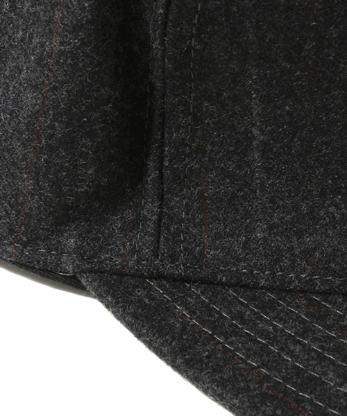 603（ロクマルサン）の「603 ウールストライプベースボールキャップ（キャップ・メンズ・ダークグレー・FREE）」の5枚目の写真