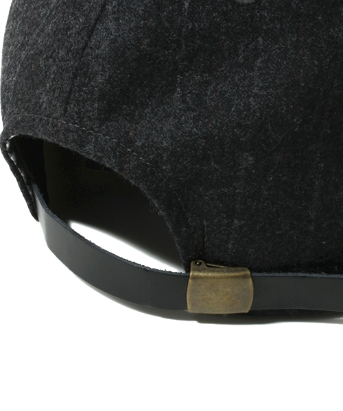 603（ロクマルサン）の「603 ウールストライプベースボールキャップ（キャップ・メンズ・ダークグレー・FREE）」の6枚目の写真