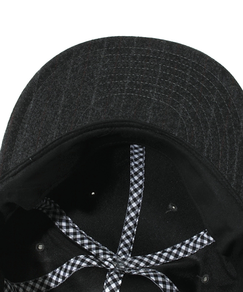 603（ロクマルサン）の「603 ウールストライプベースボールキャップ（キャップ・メンズ・ダークグレー・FREE）」の3枚目の写真