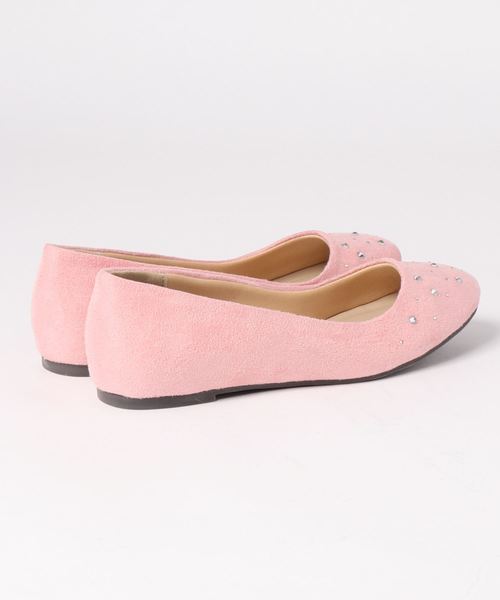 GeeRA(ジーラ)の「キラキラビジューフラットシューズ(パンプス・レディース・ブラック/ネイビー/ブラウン/ピンク・SMALL/MEDIUM/LARGE/X-LARGE)」の5枚目の写真