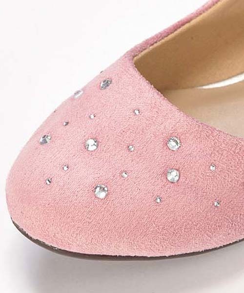GeeRA(ジーラ)の「キラキラビジューフラットシューズ(パンプス・レディース・ブラック/ネイビー/ブラウン/ピンク・SMALL/MEDIUM/LARGE/X-LARGE)」の9枚目の写真