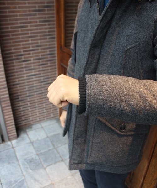 JOURNAL STANDARD(ジャーナルスタンダード)の「★ツイードダウンミリタリーパーカー # (ダウンジャケット/コート・メンズ・ネイビー/グレー/カーキ・SMALL/MEDIUM/LARGE)」の12枚目の写真