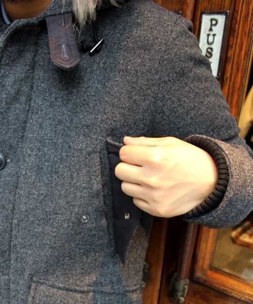 JOURNAL STANDARD(ジャーナルスタンダード)の「★ツイードダウンミリタリーパーカー # (ダウンジャケット/コート・メンズ・ネイビー/グレー/カーキ・SMALL/MEDIUM/LARGE)」の8枚目の写真