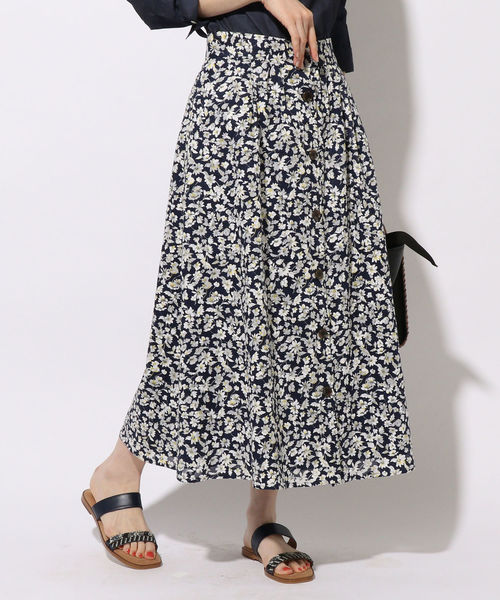 SHIPS（シップス）の「フラワージャカードボタンスカート◇（スカート・レディース・カーキ/ネイビー・ONE SIZE）」の22枚目の写真