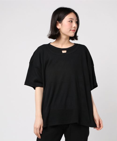 Candy Stripper（キャンディストリッパー）の「BORDER ON ボータートップス（Tシャツ/カットソー・レディース・ブラック/ネイビー/グレー/ブラック系その他・2）」の13枚目の写真