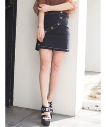 MURUA | カーブボタンミニスカート(スカート)