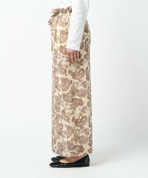 notch.（ノッチ）の「ペイズリーリラックスパンツ（その他パンツ・レディース・ネイビー/ブラウン/オフホワイト・TM/M）」の4枚目の写真