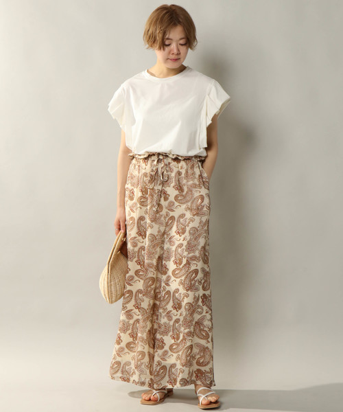 notch.（ノッチ）の「ペイズリーリラックスパンツ（その他パンツ・レディース・ネイビー/ブラウン/オフホワイト・TM/M）」の15枚目の写真