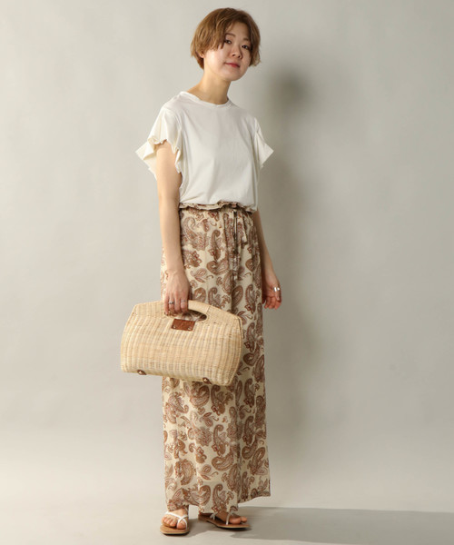 notch.（ノッチ）の「ペイズリーリラックスパンツ（その他パンツ・レディース・ネイビー/ブラウン/オフホワイト・TM/M）」の13枚目の写真