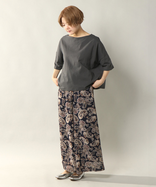 notch.（ノッチ）の「ペイズリーリラックスパンツ（その他パンツ・レディース・ネイビー/ブラウン/オフホワイト・TM/M）」の6枚目の写真