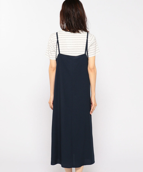 Petit Honfleur(プチオンフルール)の「キャミワンピース(ワンピース・レディース・ブラック/ネイビー・9号/11号)」の4枚目の写真
