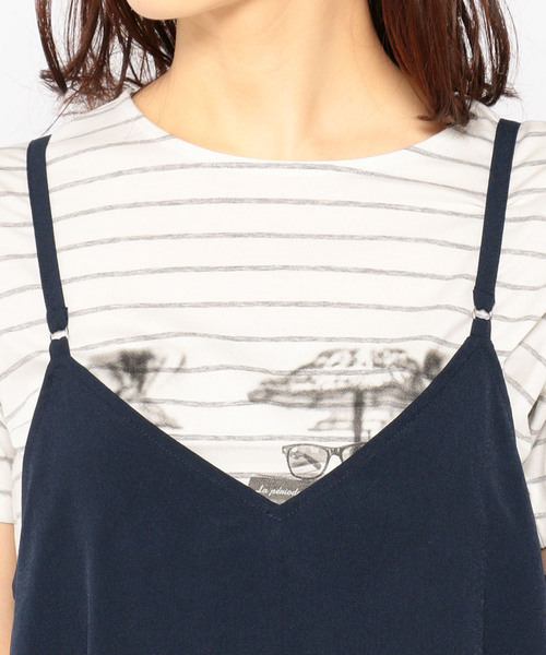 Petit Honfleur(プチオンフルール)の「キャミワンピース(ワンピース・レディース・ブラック/ネイビー・9号/11号)」の5枚目の写真