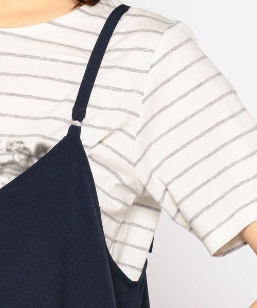 Petit Honfleur(プチオンフルール)の「キャミワンピース(ワンピース・レディース・ブラック/ネイビー・9号/11号)」の6枚目の写真