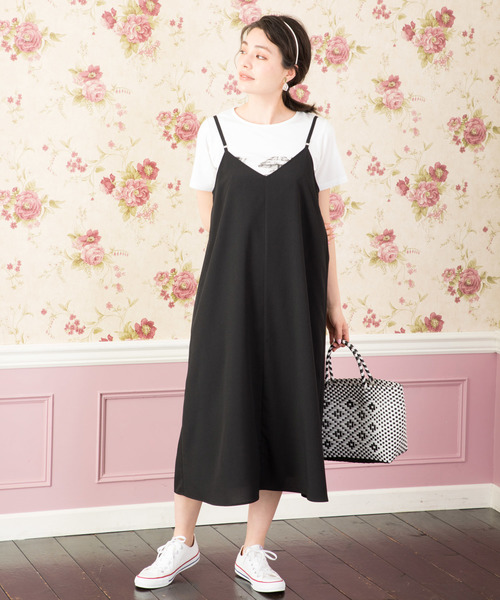 Petit Honfleur(プチオンフルール)の「キャミワンピース(ワンピース・レディース・ブラック/ネイビー・9号/11号)」の13枚目の写真