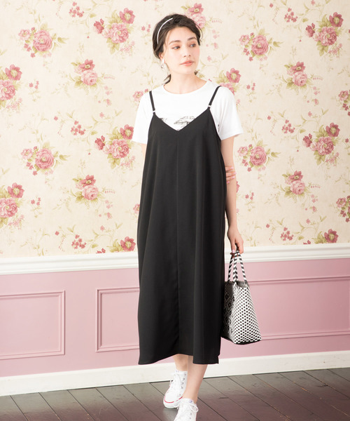 Petit Honfleur(プチオンフルール)の「キャミワンピース(ワンピース・レディース・ブラック/ネイビー・9号/11号)」の14枚目の写真