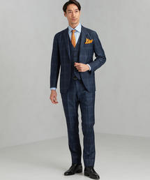 グリーンレーベルリラクシング　カノニコ　アンコン仕立て　セットアップ　チェック柄 グリーンレーベルリラクシング カノニコ アンコン仕立て セットアップ